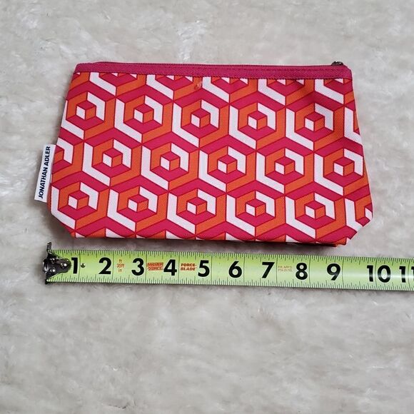 Jonathan Adler for Clinique Pink and Orange Geometric Cosmetic Bag - Picture 4 of 7